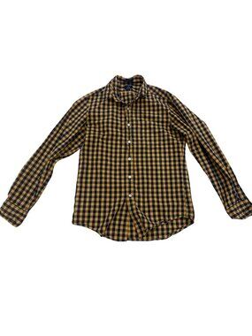 J. Crew Blue/Yellow Flex Washed Classic Button Down, Size Small